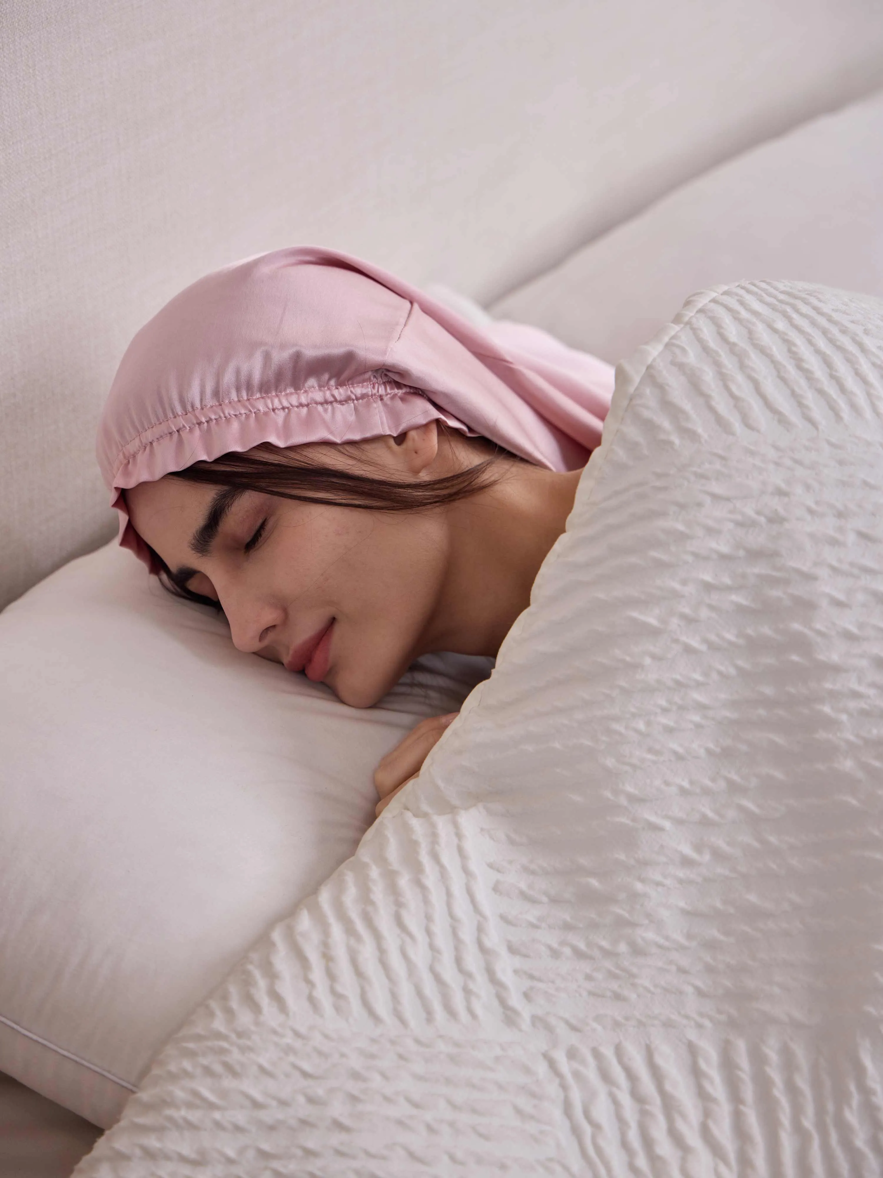 Long Ruffled Silk Turban - 'RuffleLong'