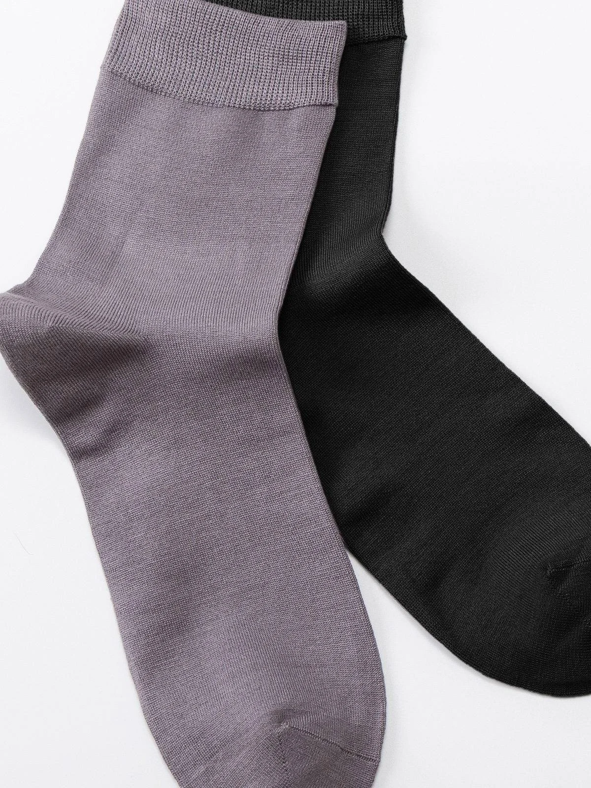 2-Pack Silk Mid-Calf Socks- Men