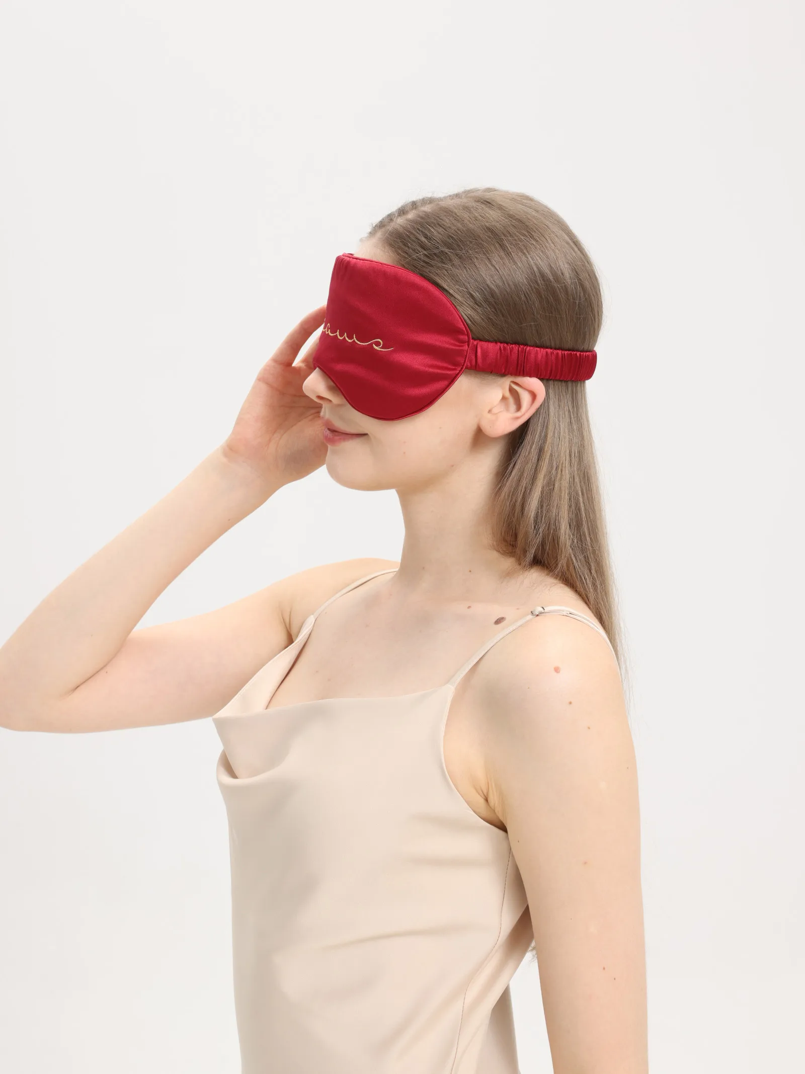 Silk Sleep Mask with Elastic Band for Christmas