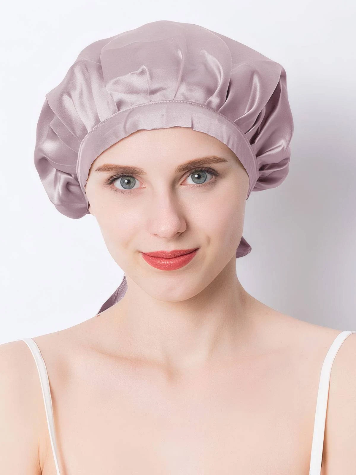 Back-Tie Silk Bonnet - 'SilkTie'