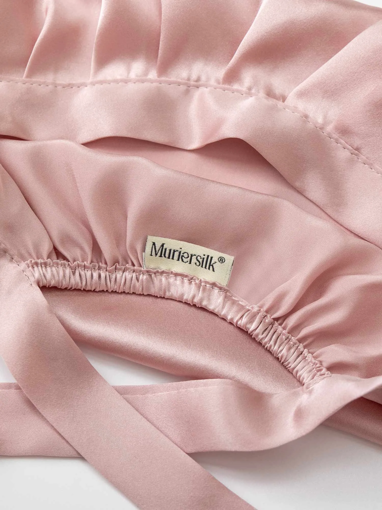 Back-Tie Silk Bonnet - 'SilkTie'