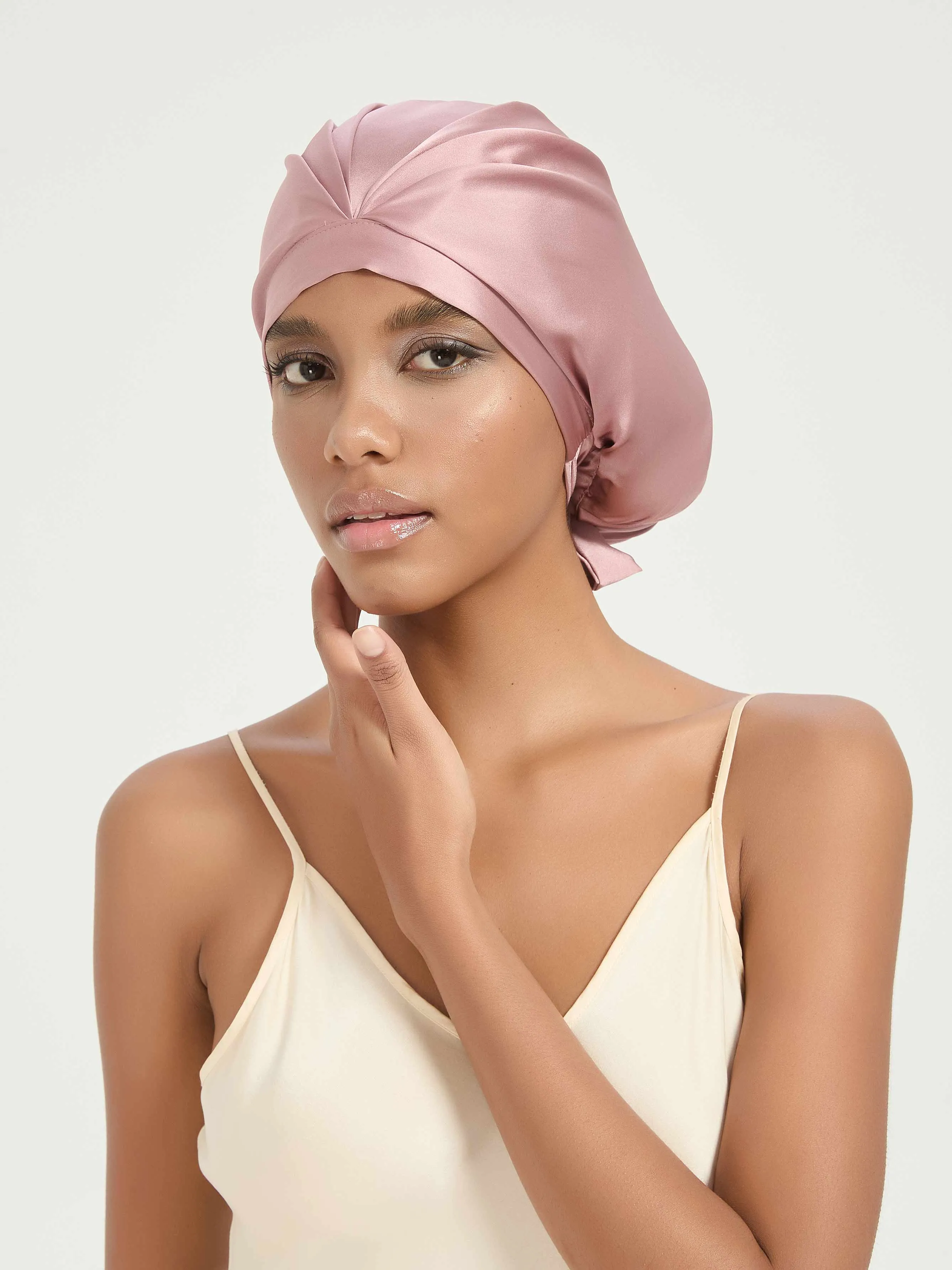 Tie-Back Silk Turban - 'KnotTie'