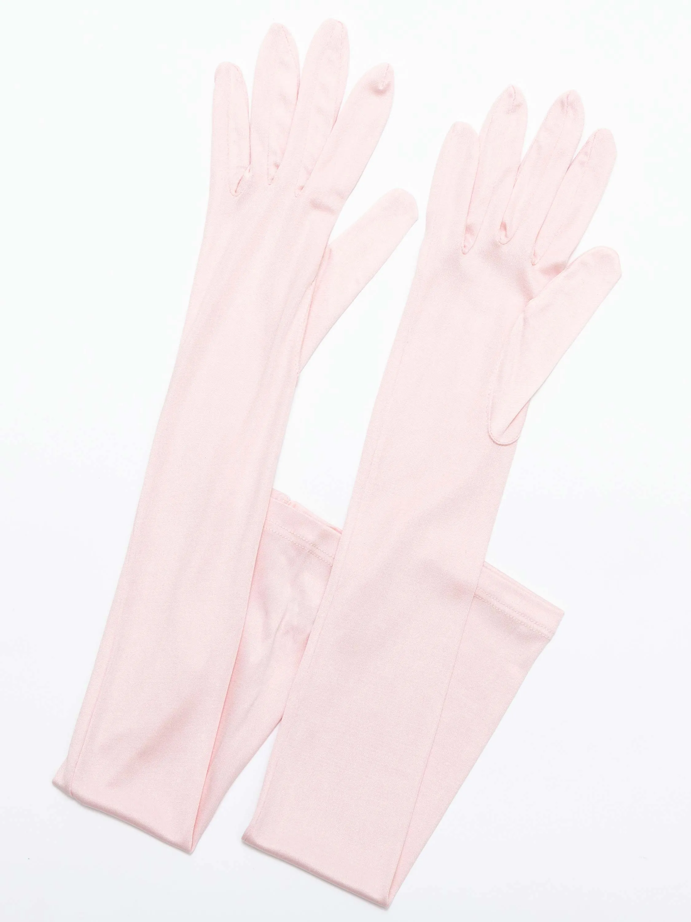 Elbow-Length Silk Gloves for Women