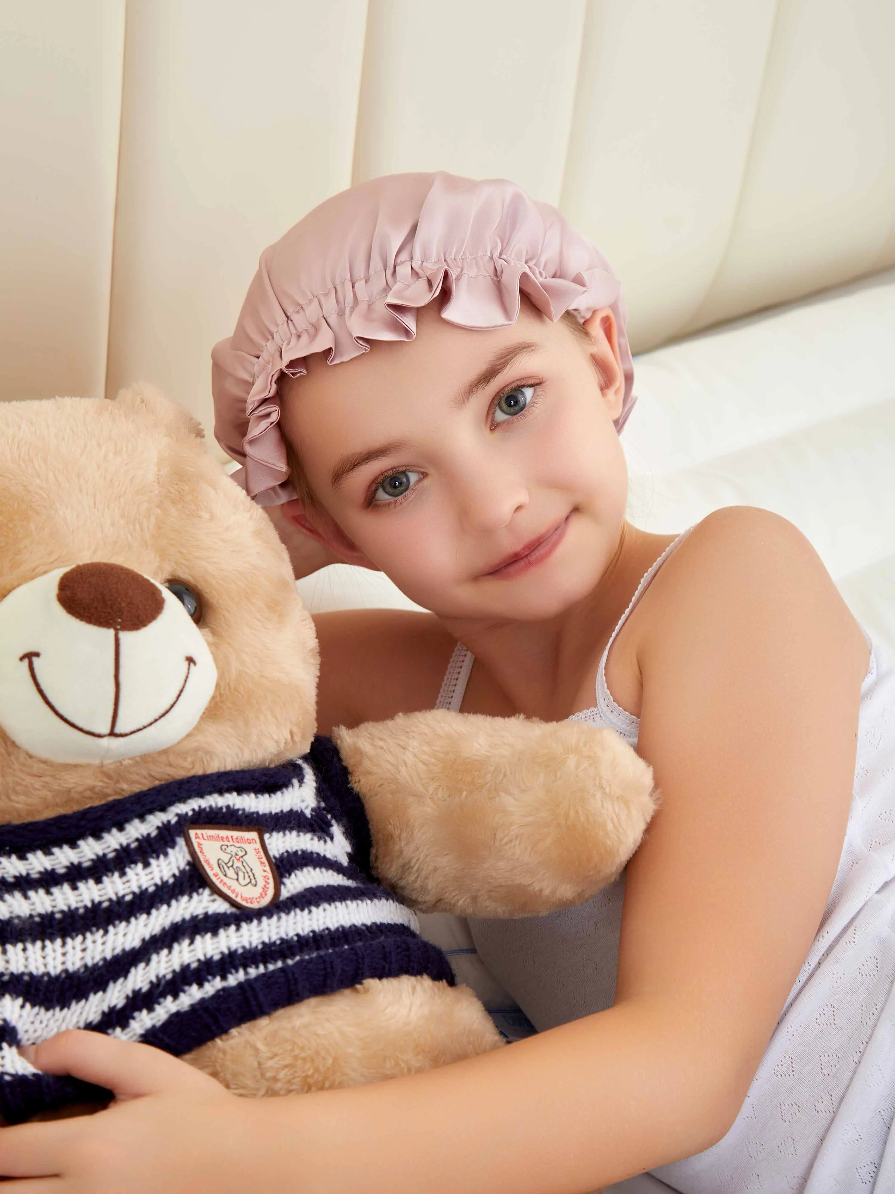 Reversible Floral-Print Silk Sleep Cap - 'KidDuo'