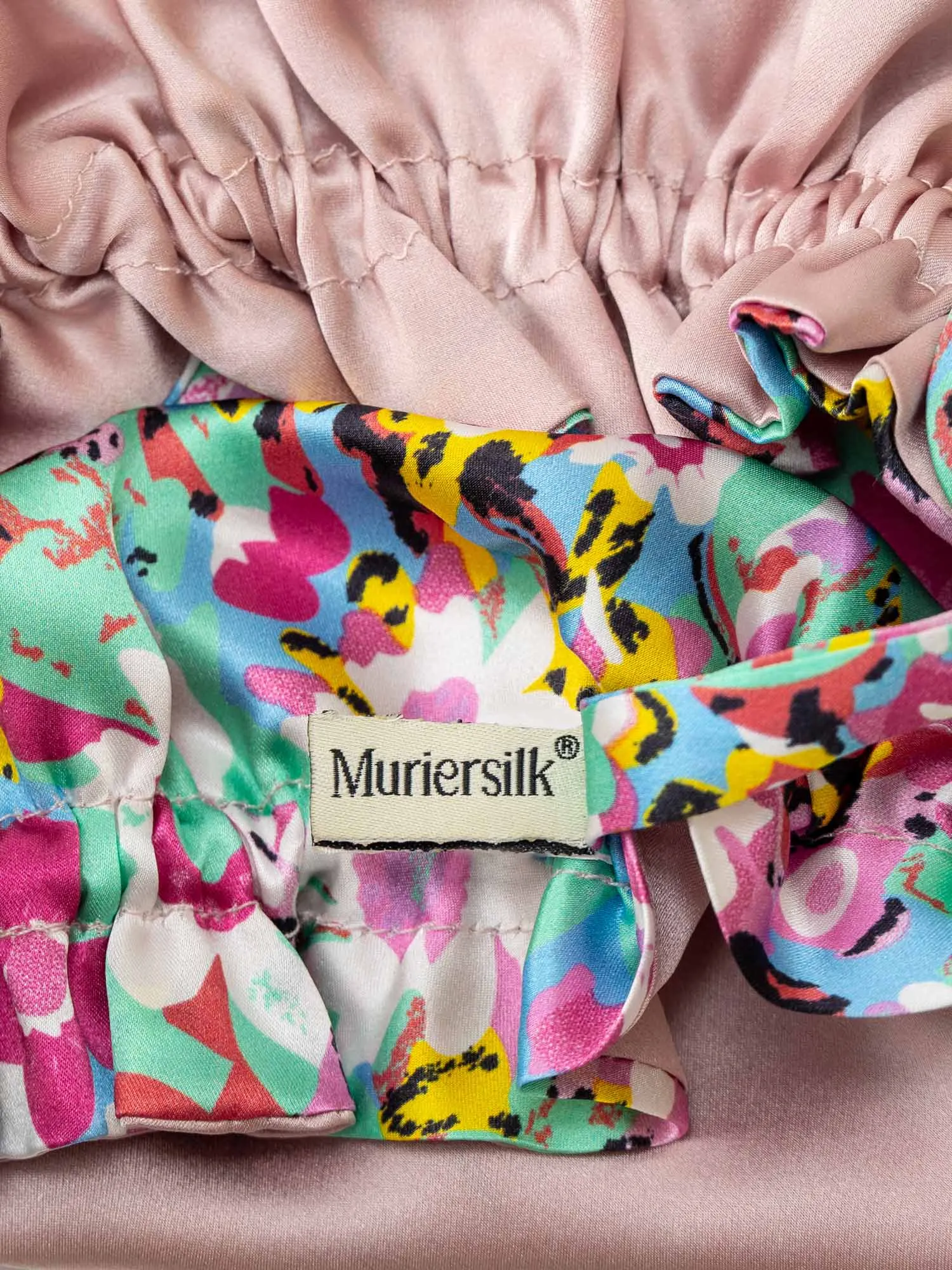 Reversible Floral-Print Silk Sleep Cap - 'KidDuo'