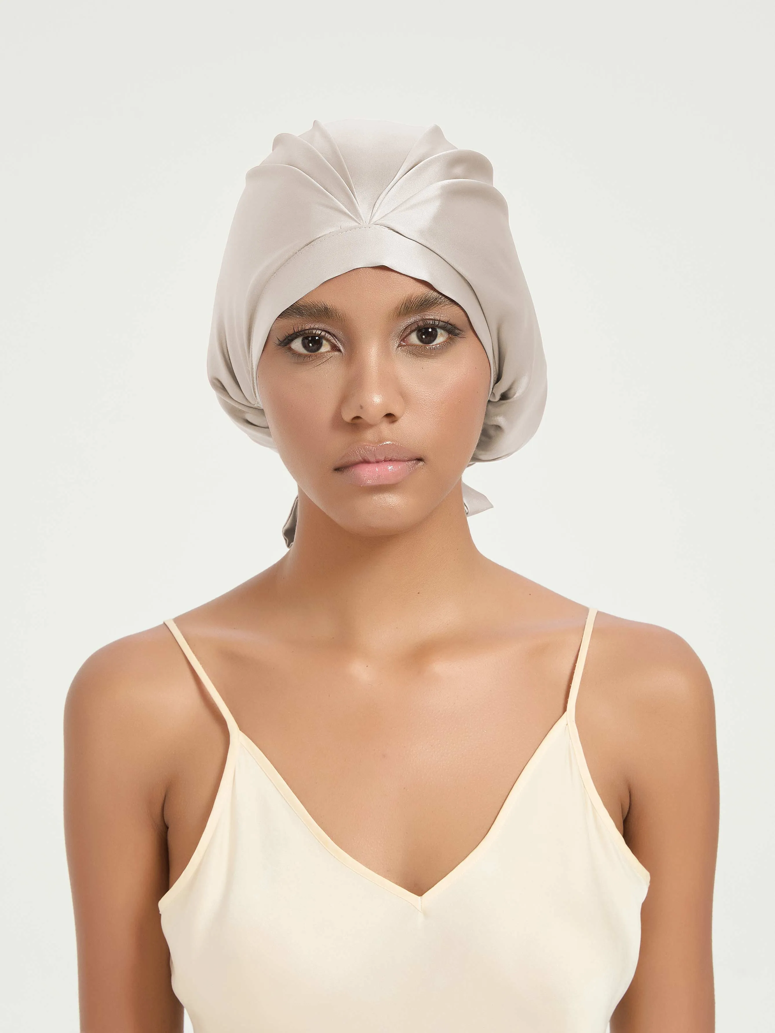Tie-Back Silk Turban - 'KnotTie'
