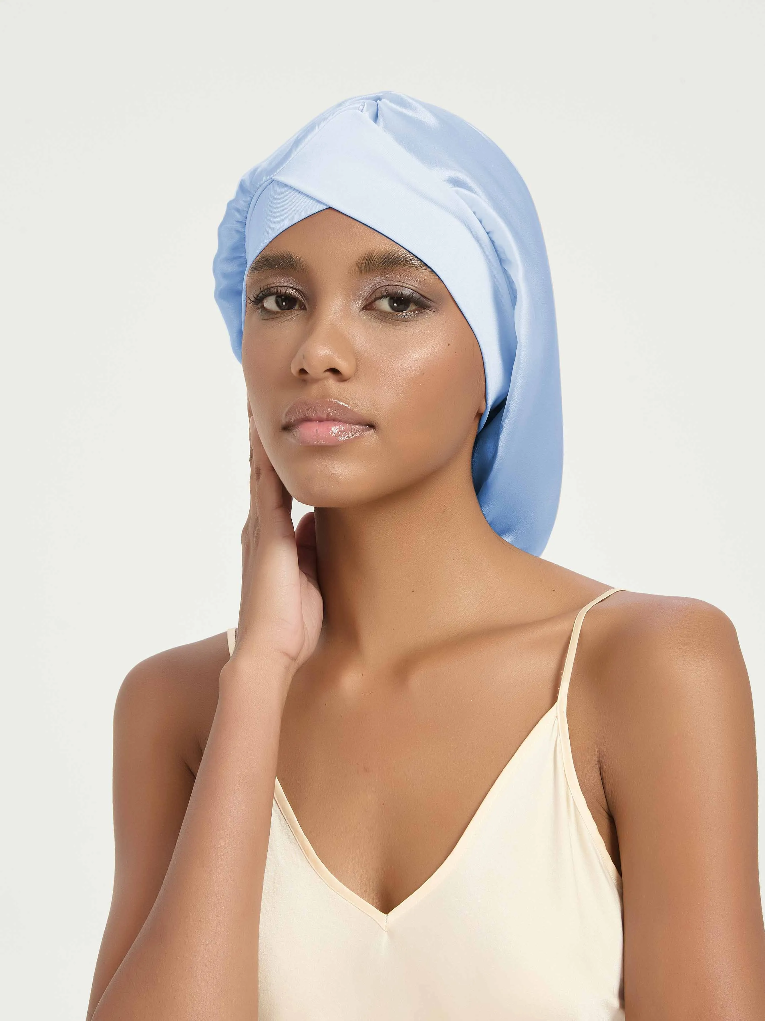 Wide-Band Twisted Silk Turban-'CoilBand'