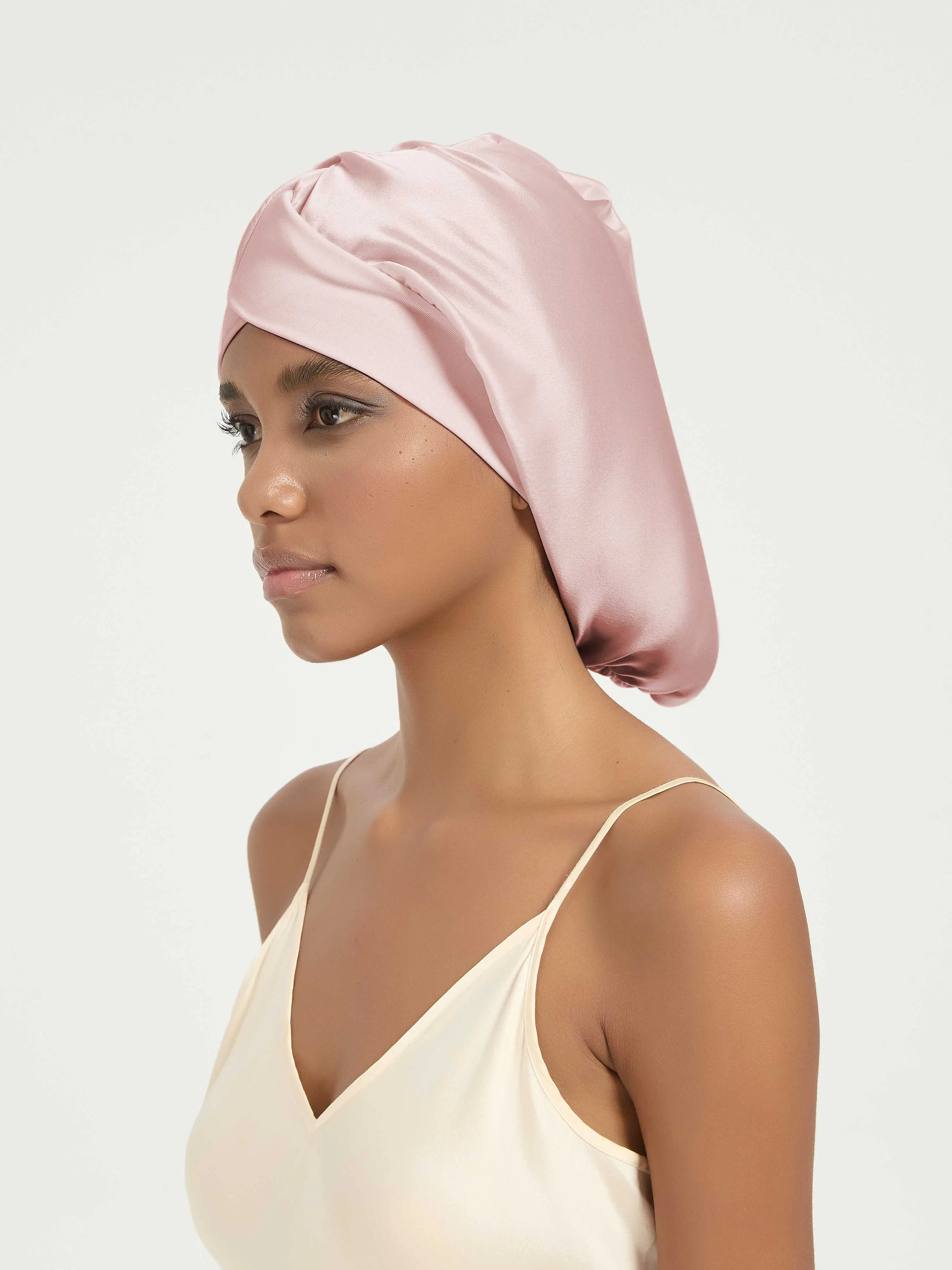 Wide-Band Twisted Silk Turban-'CoilBand'