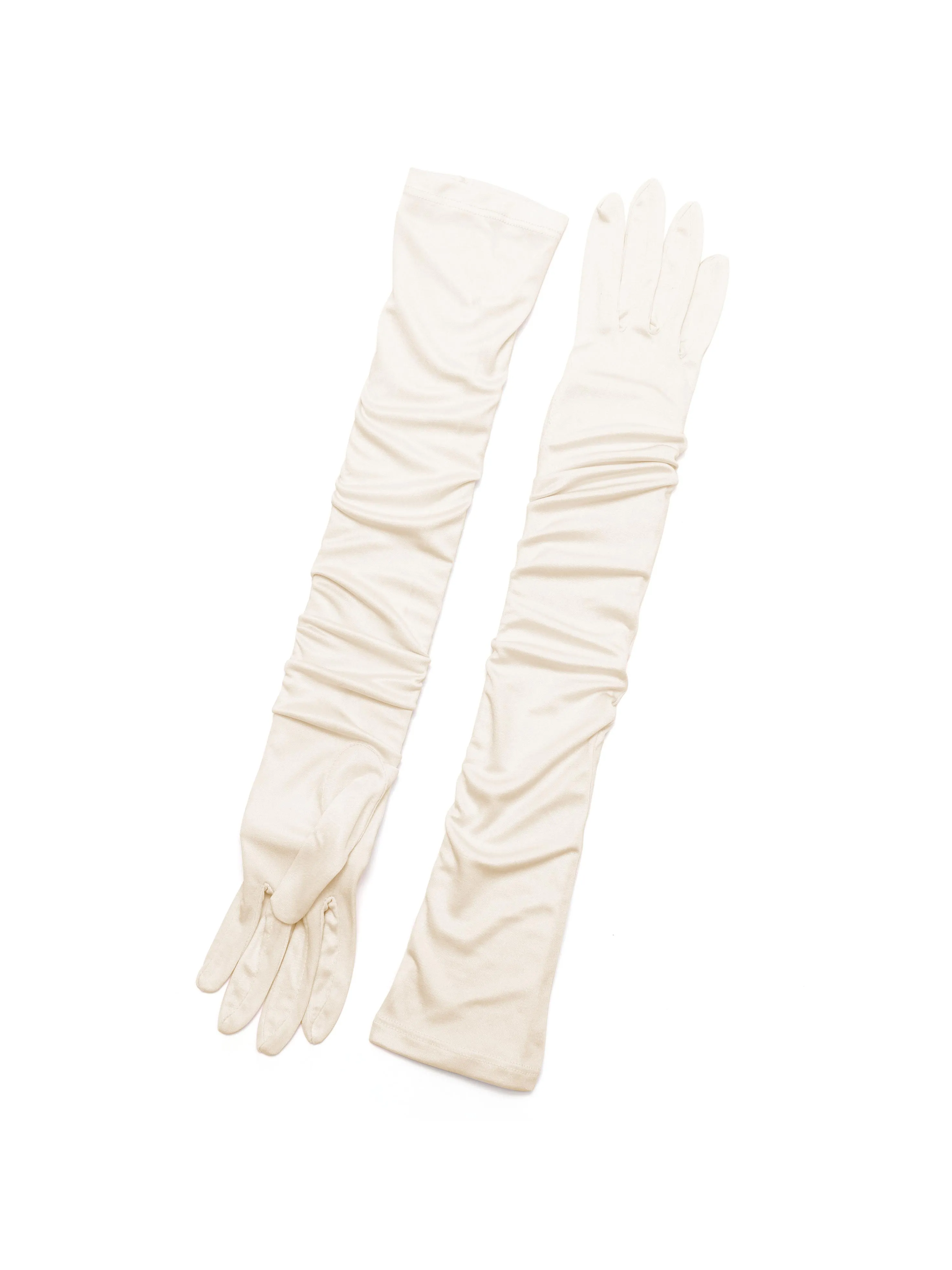 Elbow-Length Silk Gloves for Women
