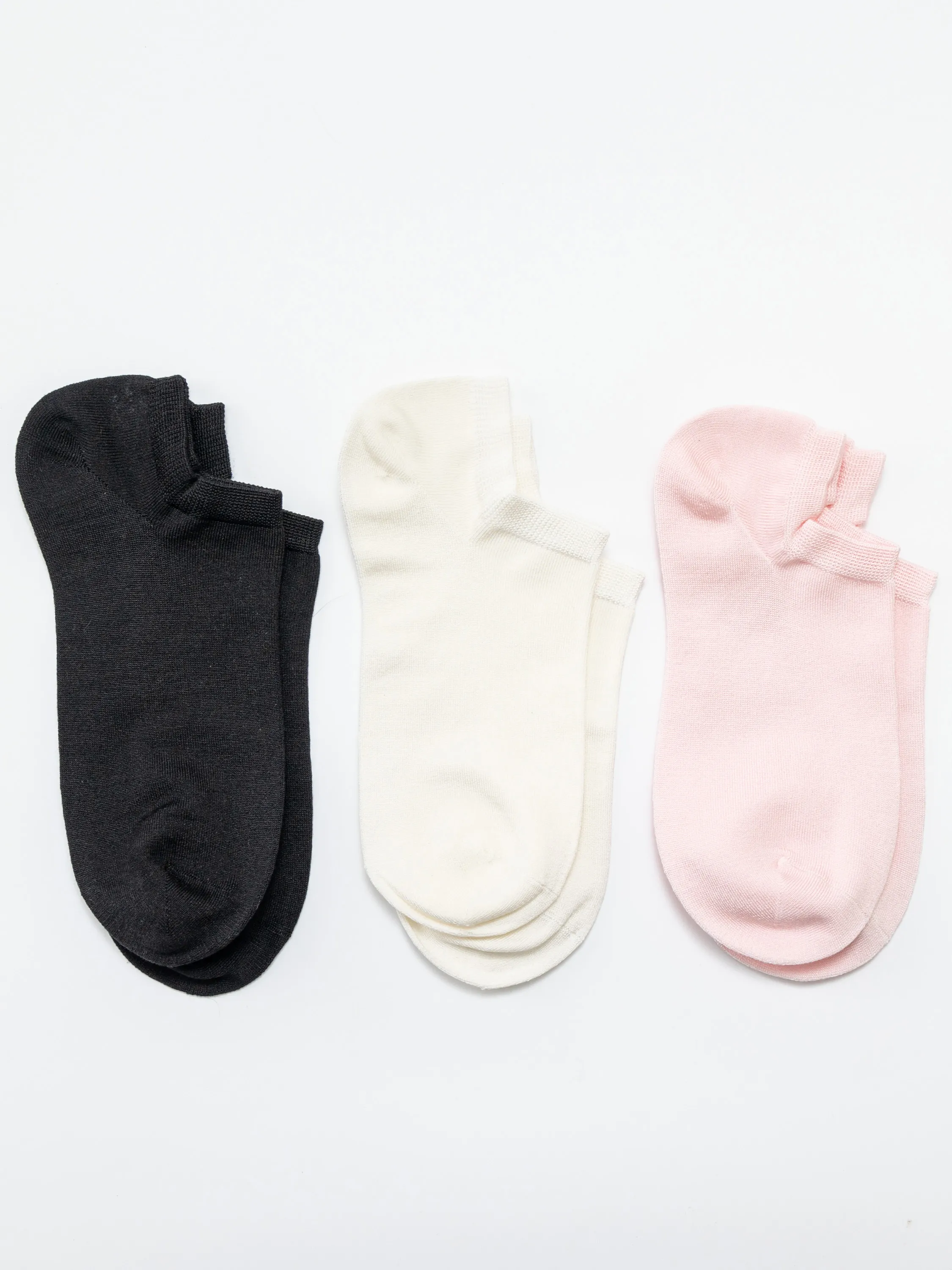 Silk Low-Cut Ankle Socks Multi-Pack-Women