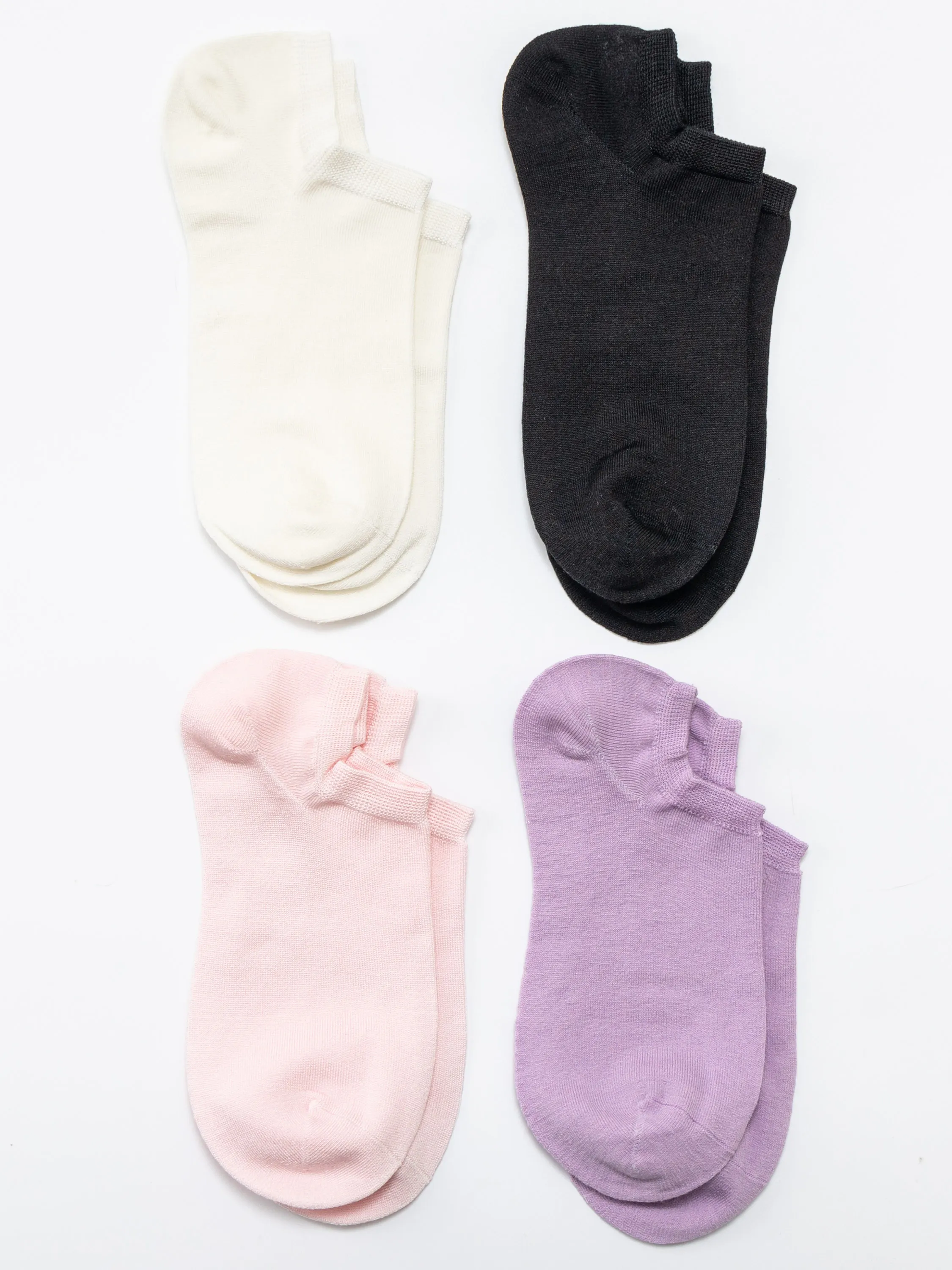 Silk Low-Cut Ankle Socks Multi-Pack-Women