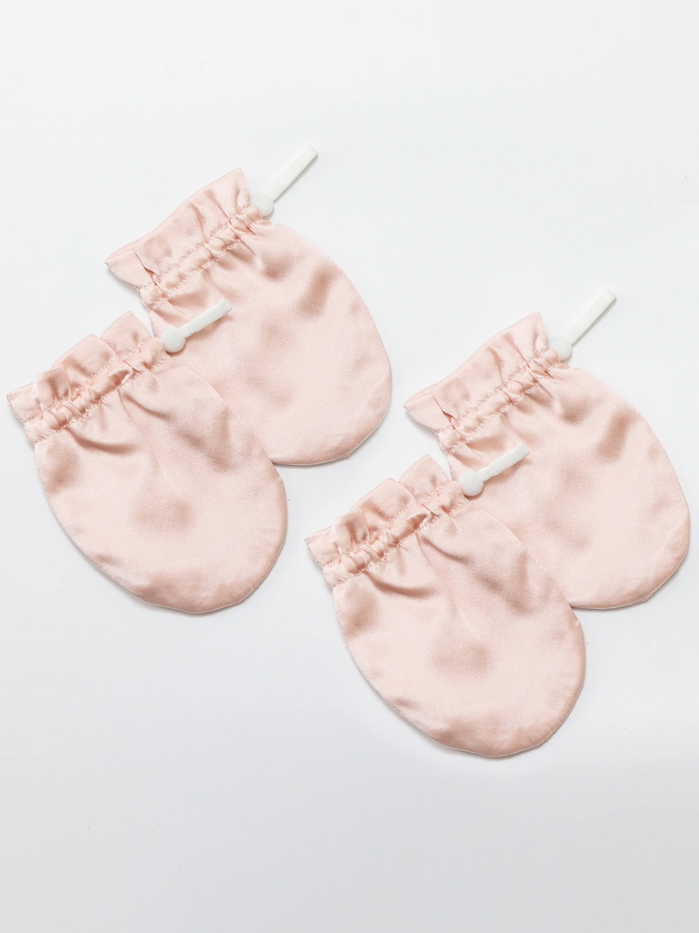 Silk Newborn Scratch Mittens-Set of 4 Macaron Colors