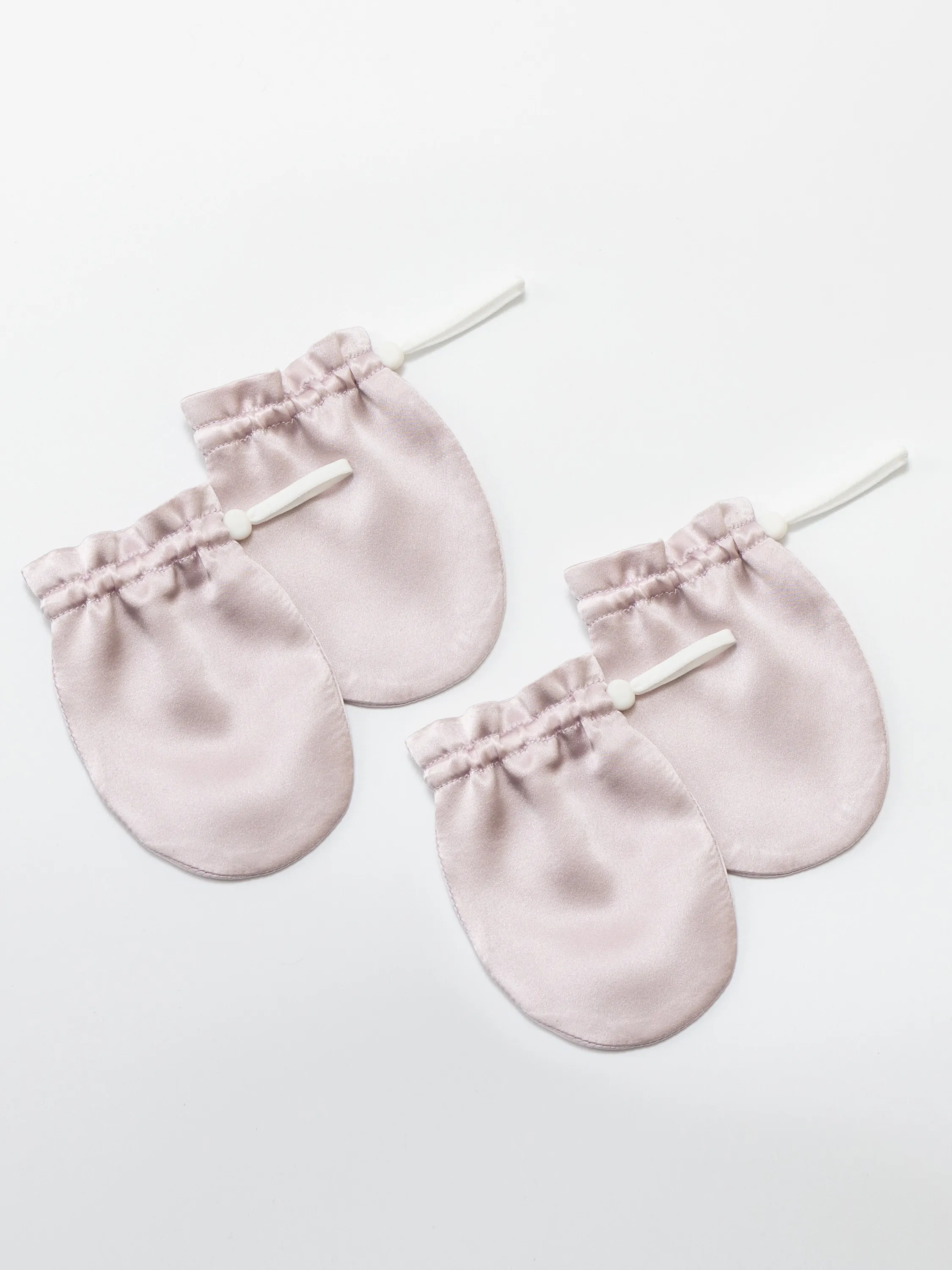 Silk Newborn Scratch Mittens-Set of 4 Macaron Colors