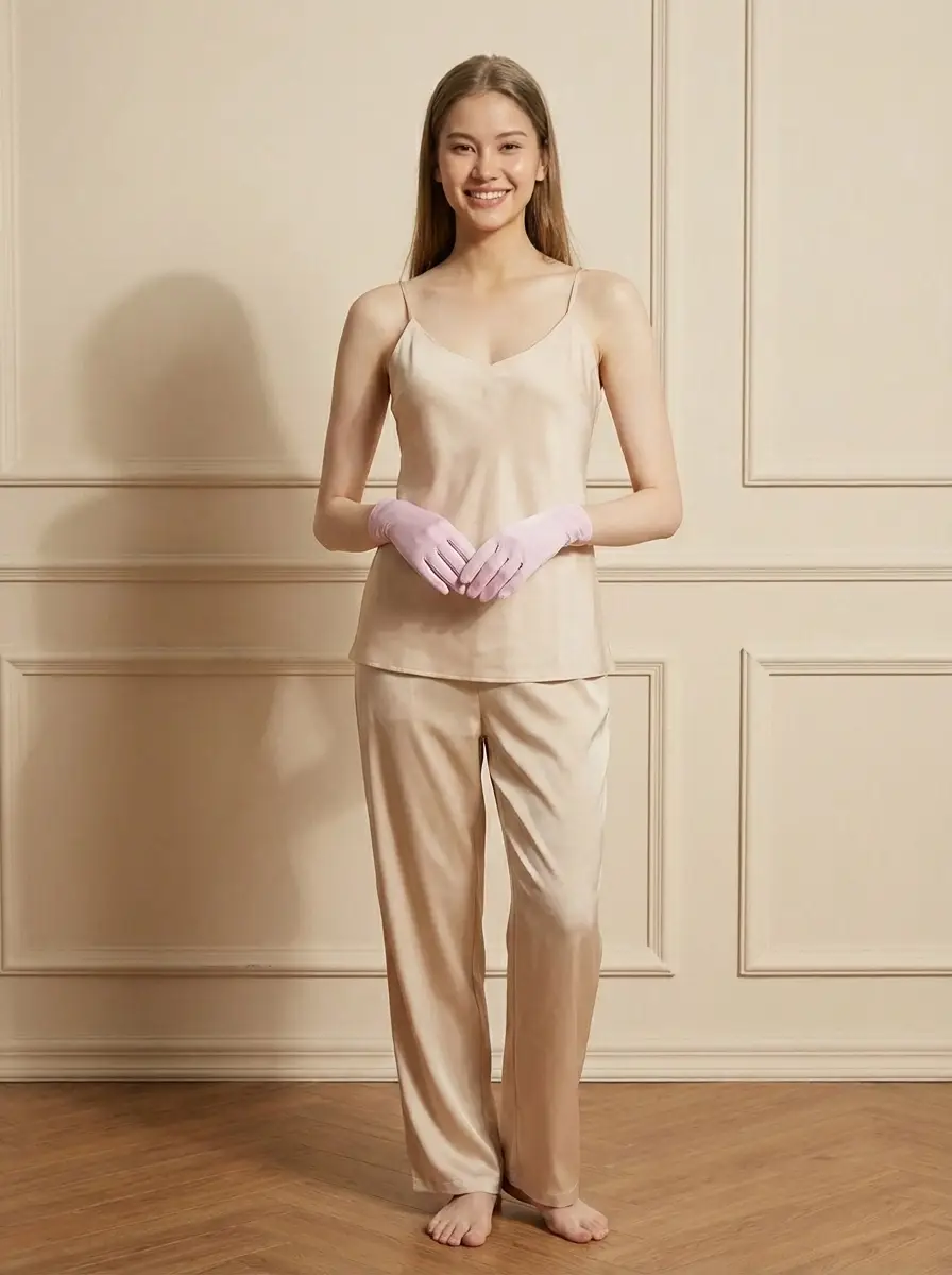 Silk gloves for Sleeping-33 Momme