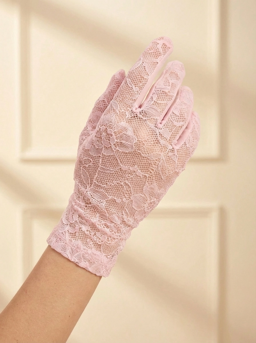 Moisturizing Lace Sleep Gloves for Women