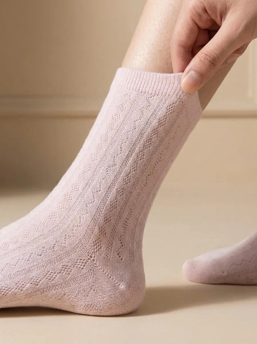 3-Pack Heel-less Mulberry Silk Socks-Kids & Wom