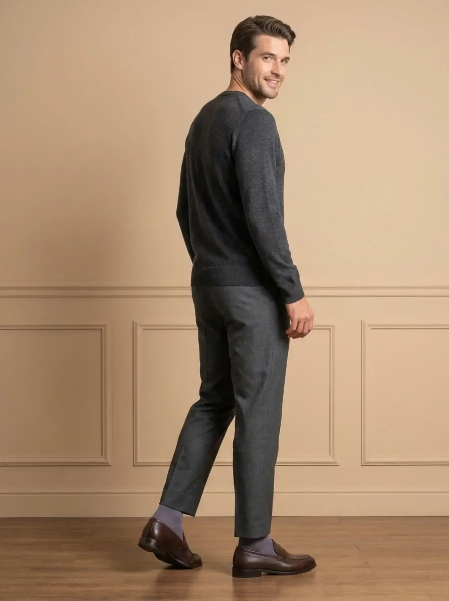 2-Pack Silk Mid-Calf Socks- Men