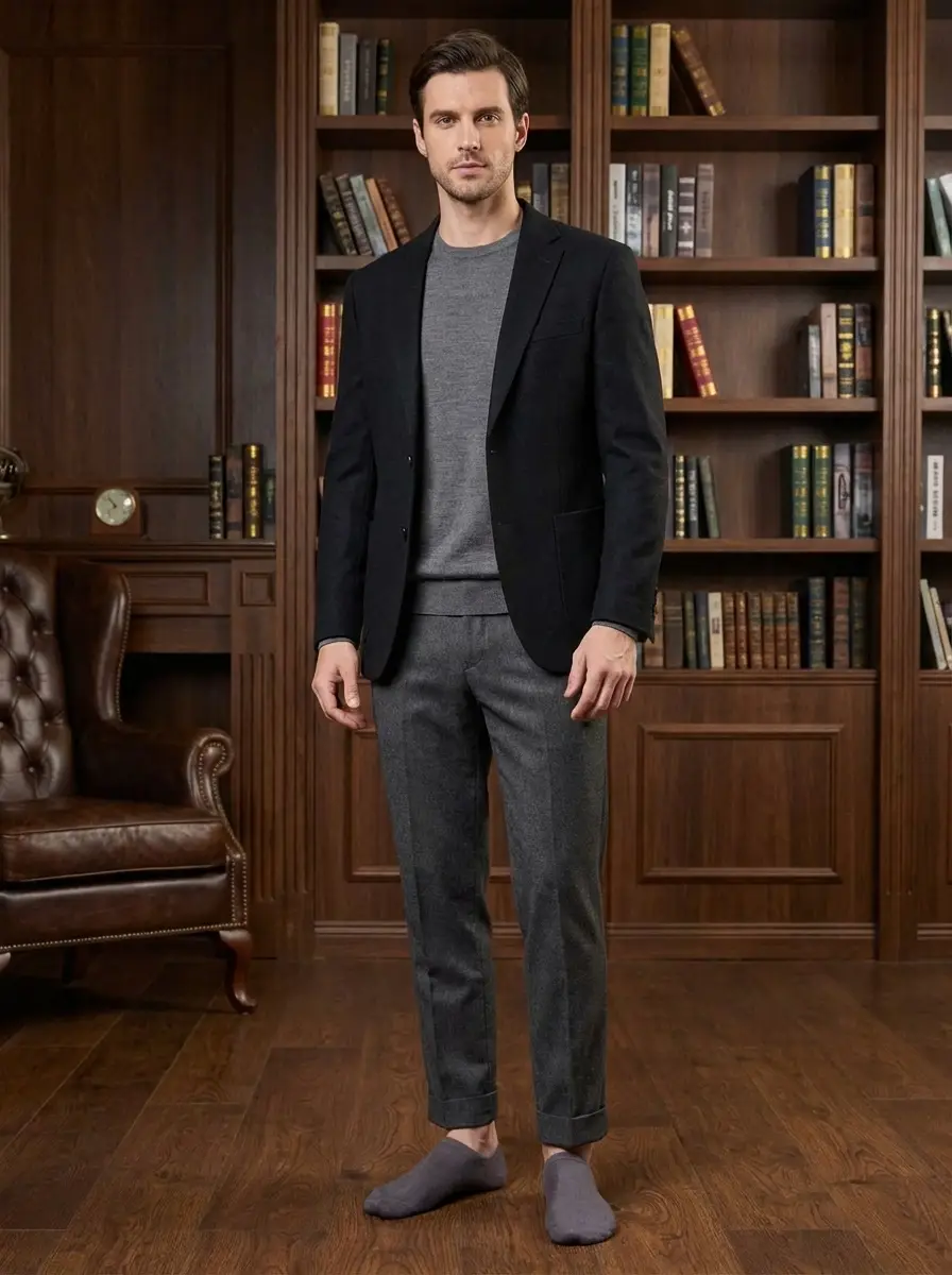 3-Pack Silk Low-Cut Ankle Socks-Men