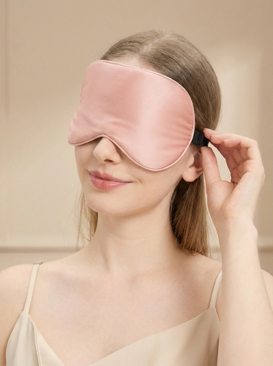 Silk Sleep Mask with Adjustable Elastic Band