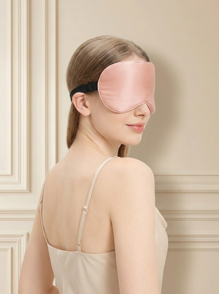 Silk Sleep Mask with Adjustable Elastic Band