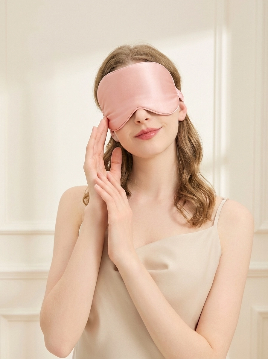 Silk Sleep Mask with Adjustable Elastic Band