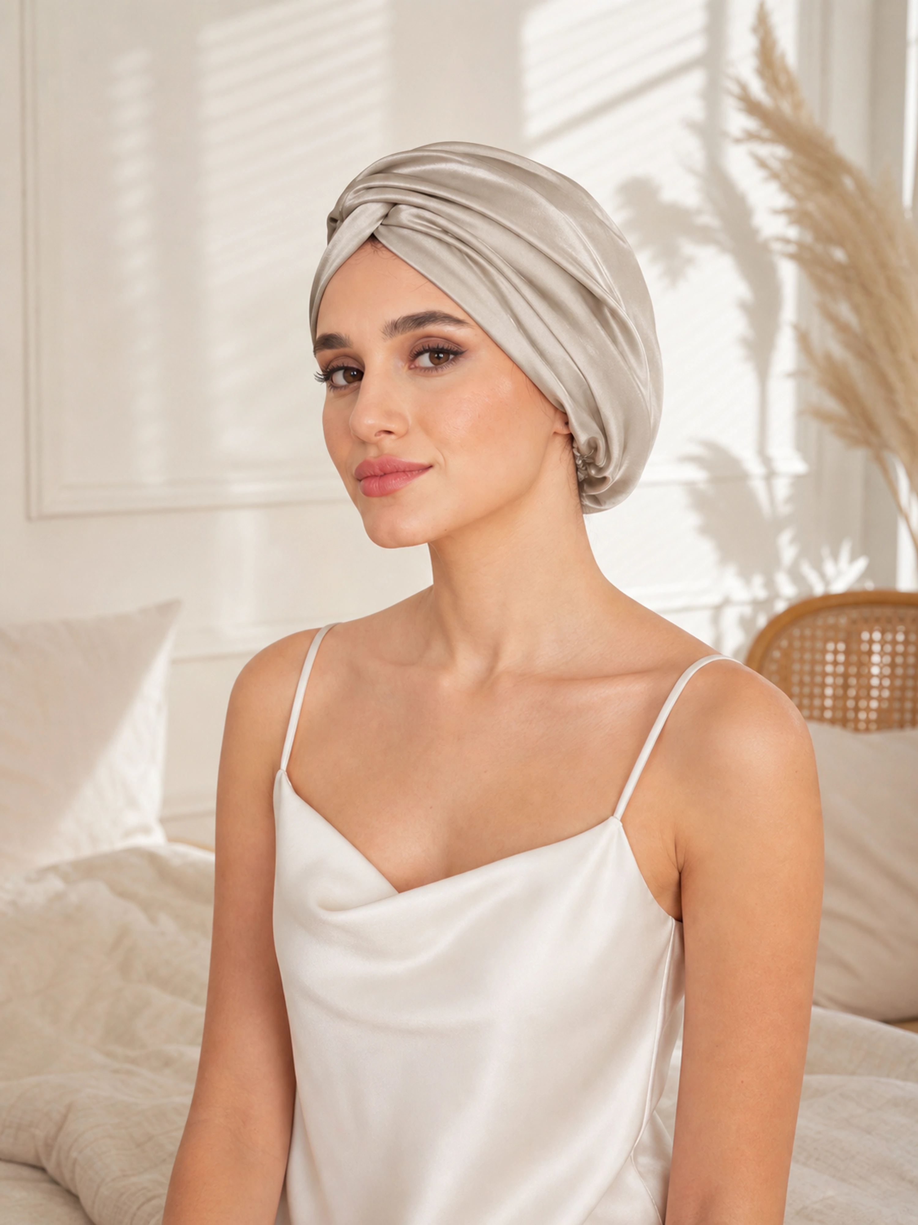 Muriersilk Reversible Silk Turban - DuoTwist — color swatch view — premium mulberry silk