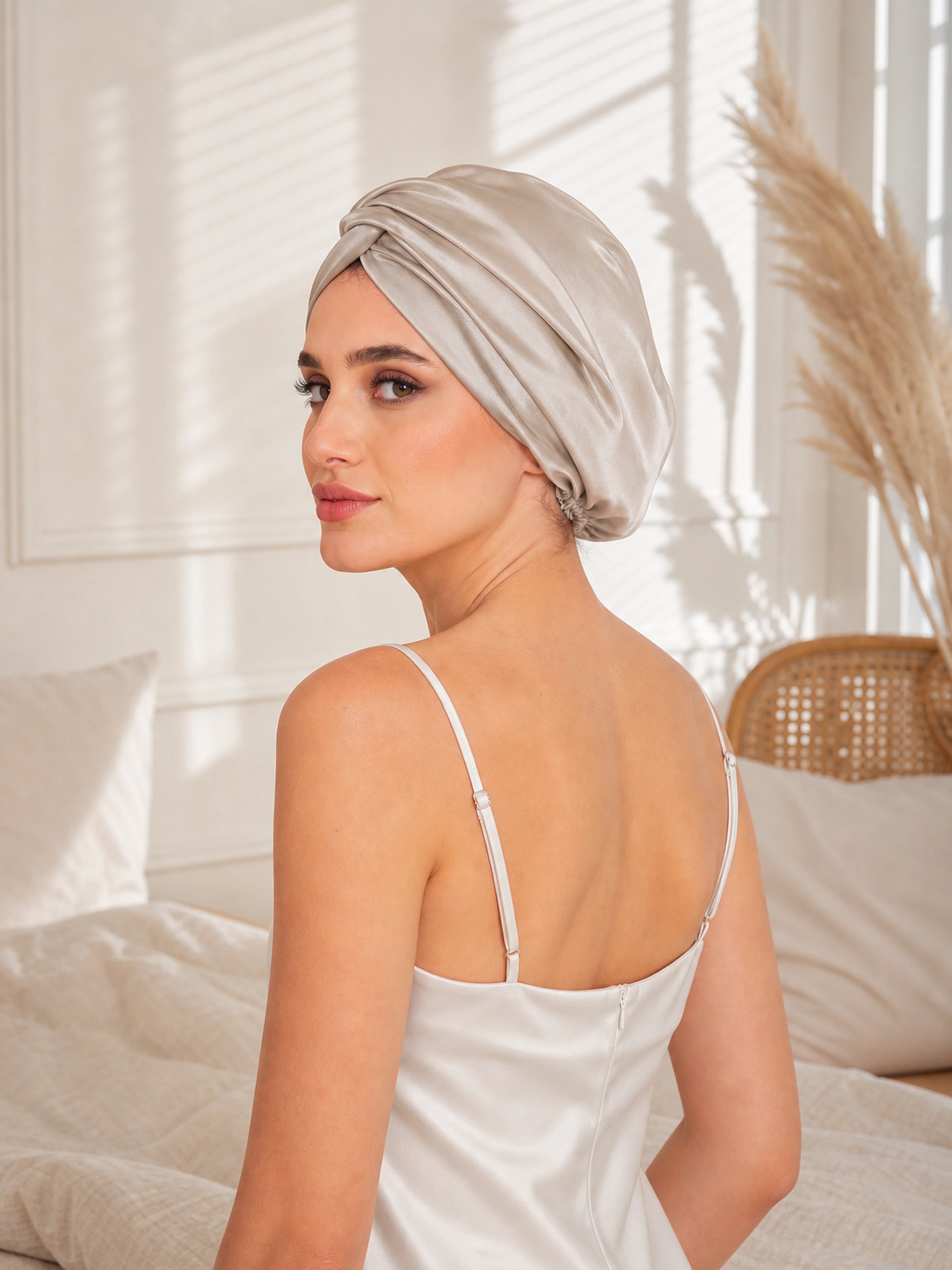 Muriersilk Reversible Silk Turban - DuoTwist — gift-ready packaging — premium mulberry silk