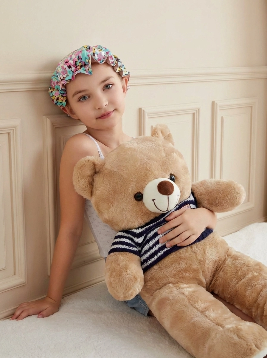 Reversible Floral-Print Silk Sleep Cap - 'KidDuo'