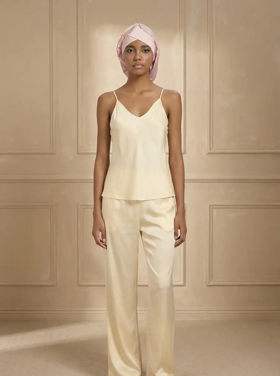 Wide-Band Twisted Silk Turban-'CoilBand'