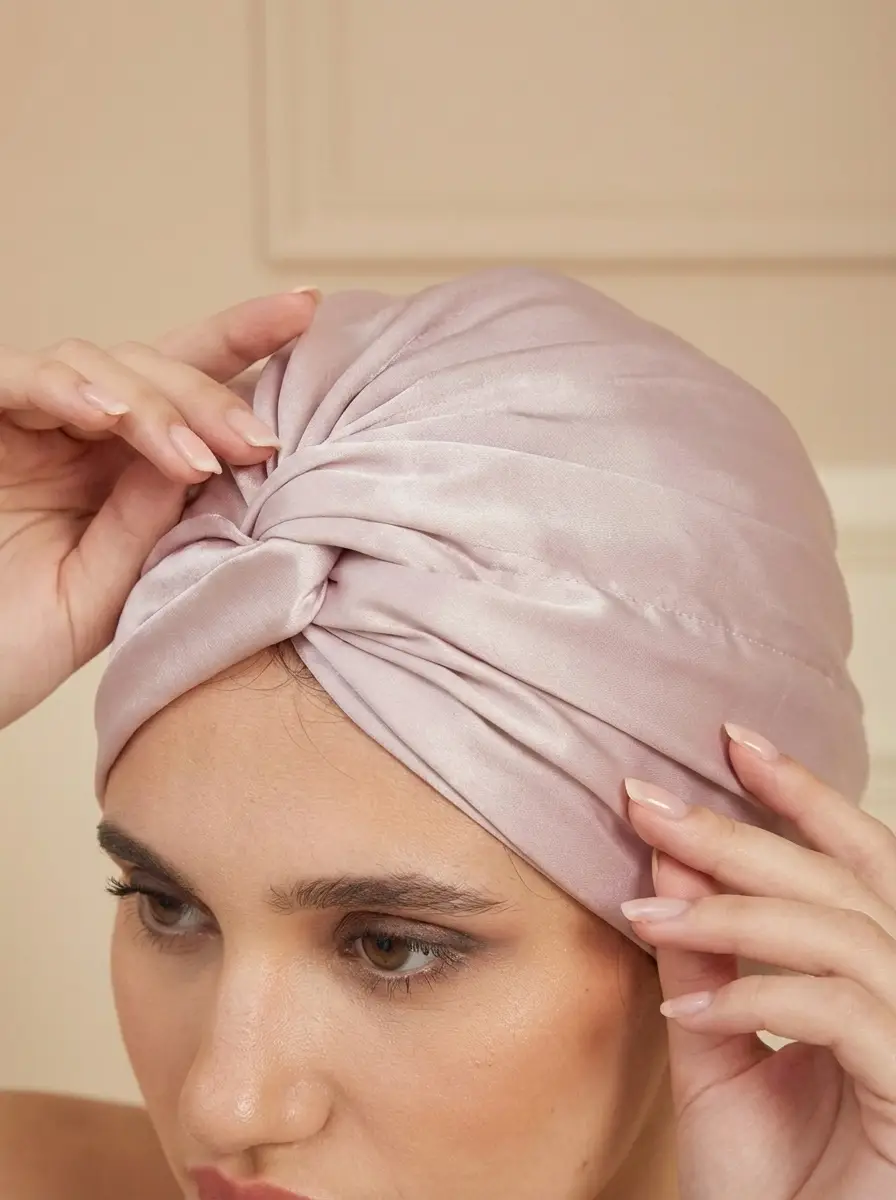 Reversible Silk Turban - 'DuoTwist'