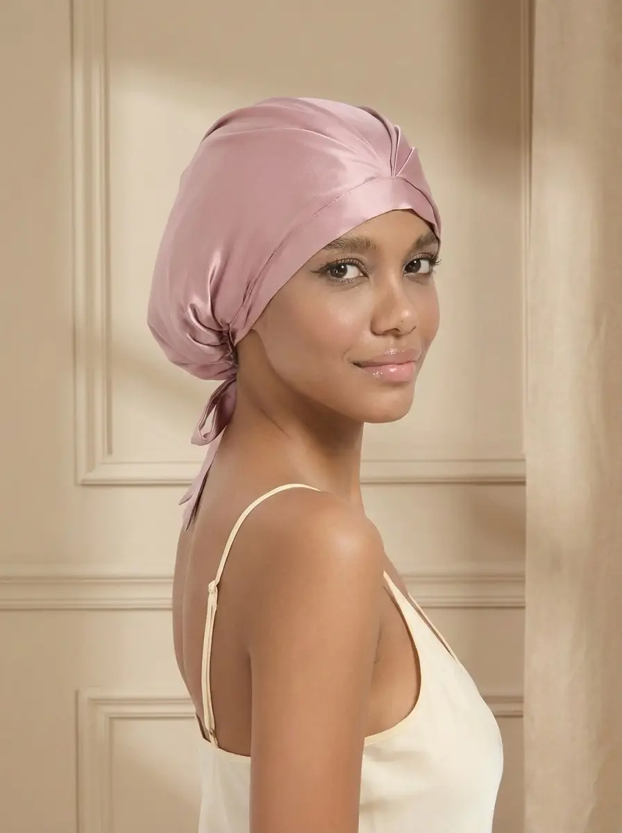 Tie-Back Silk Turban - 'KnotTie'