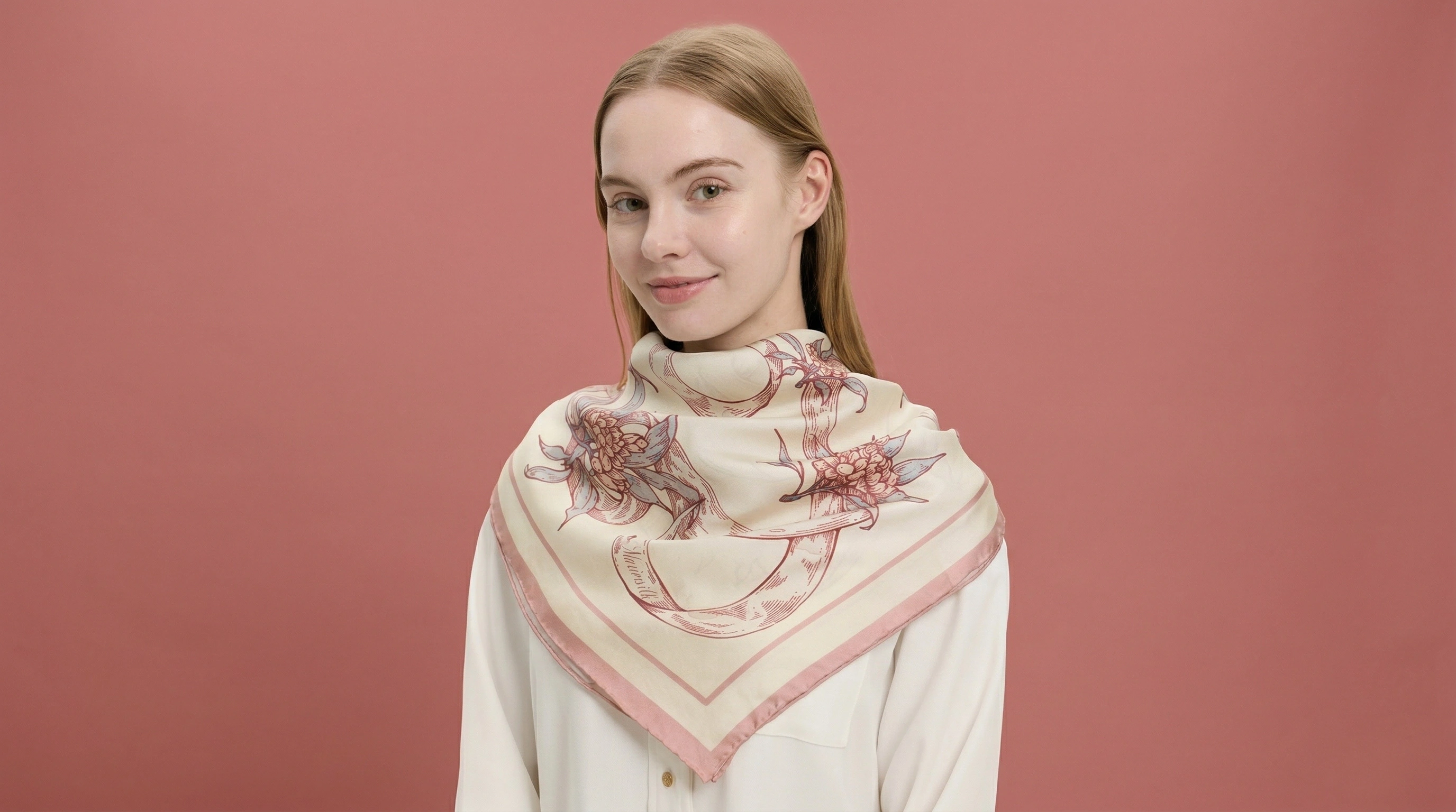 Large Silk Scarf & Shawl