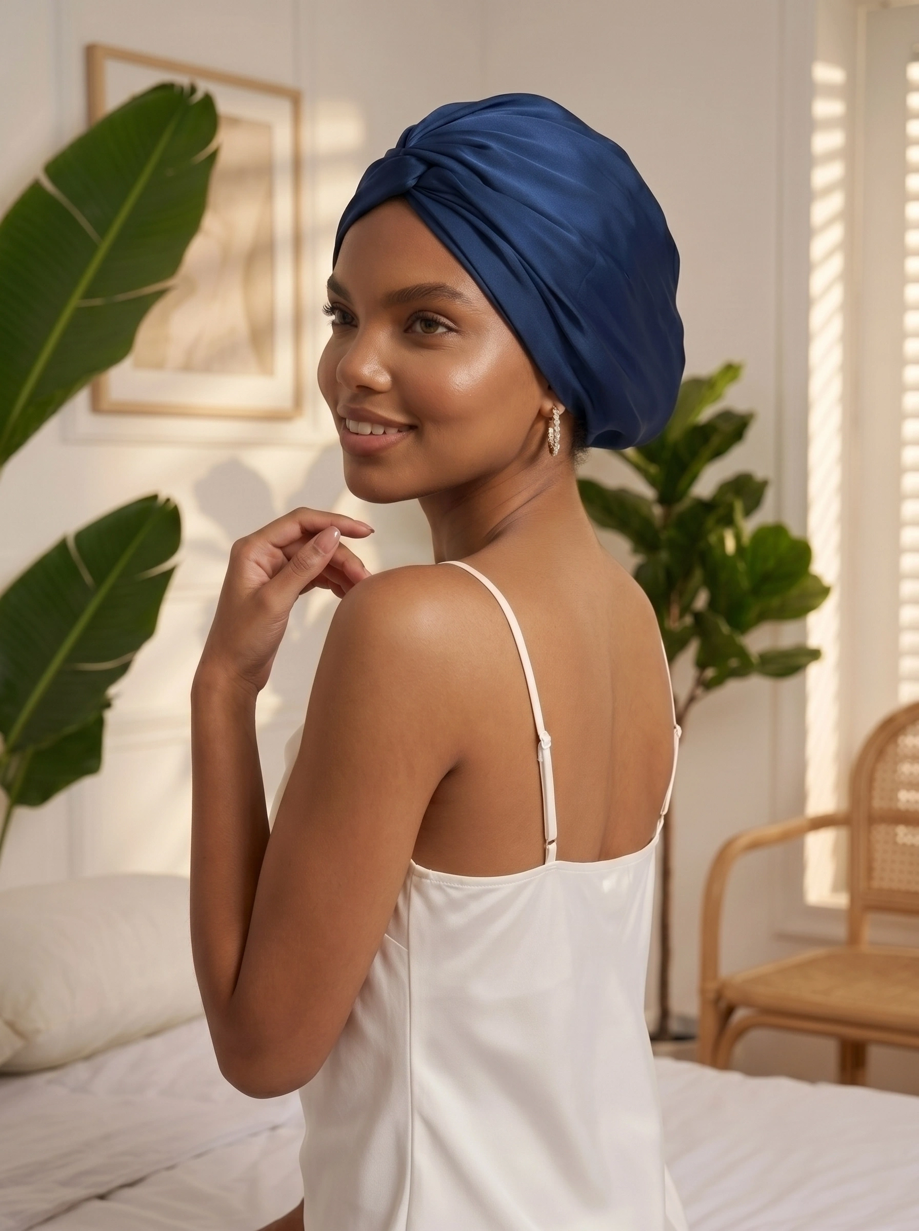Reversible Silk Turban - 'DuoTwist'