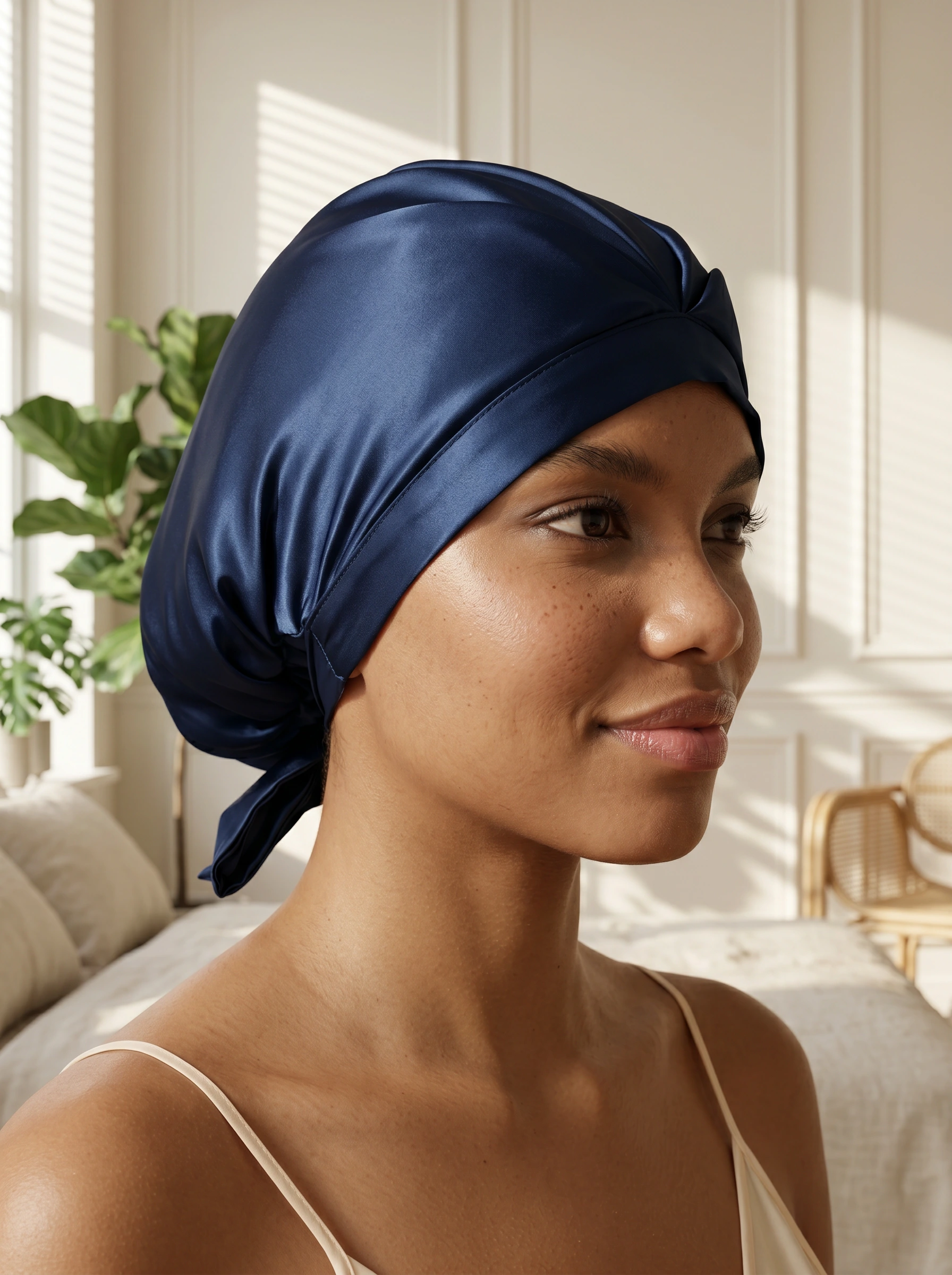 Tie-Back Silk Turban - 'KnotTie'