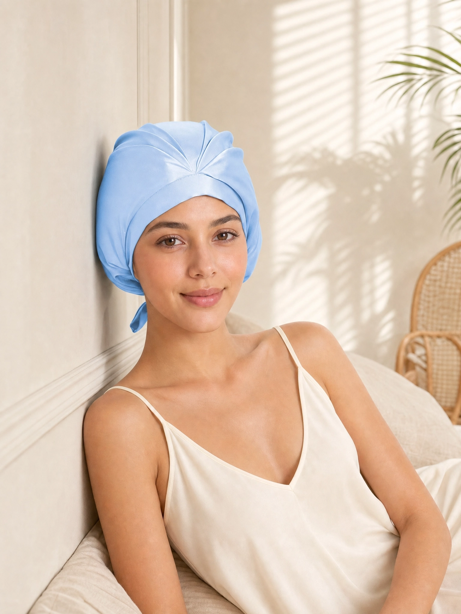 Tie-Back Silk Turban - 'KnotTie'