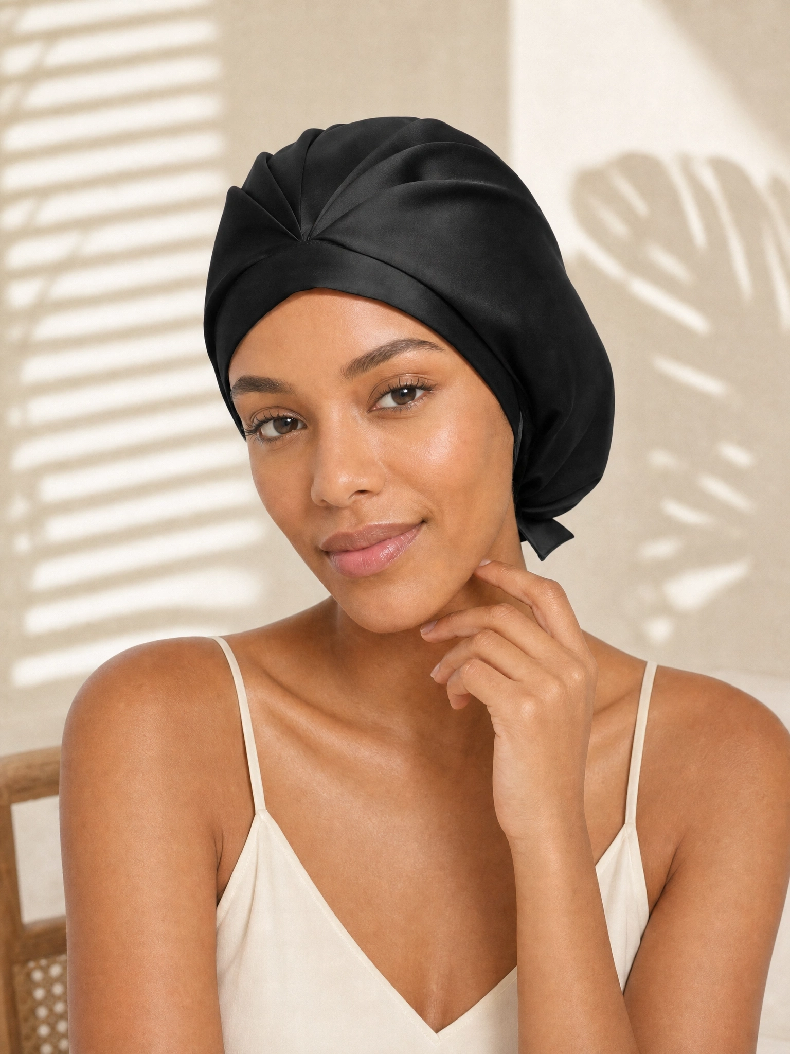 Tie-Back Silk Turban - 'KnotTie'