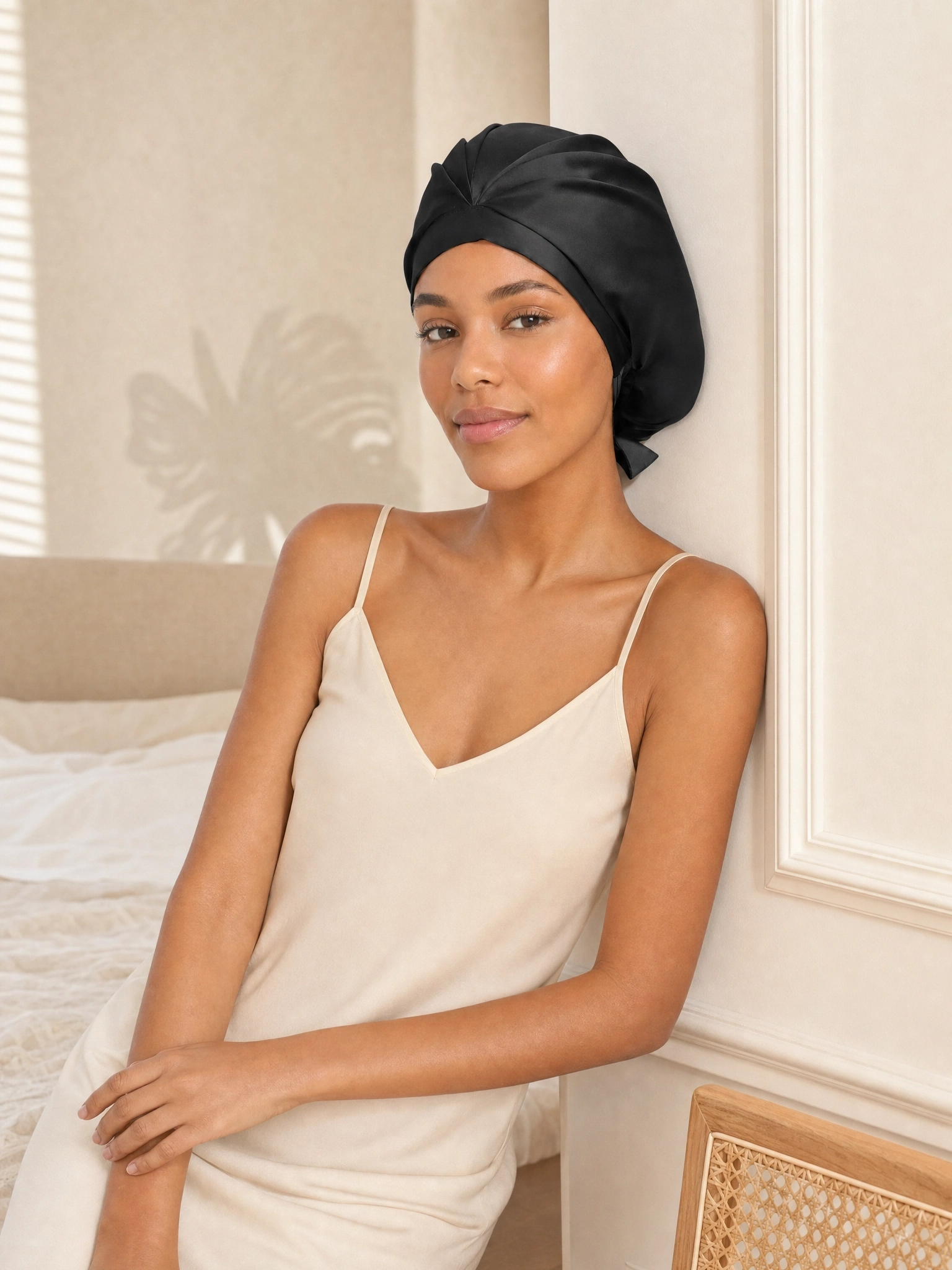 Tie-Back Silk Turban - 'KnotTie'