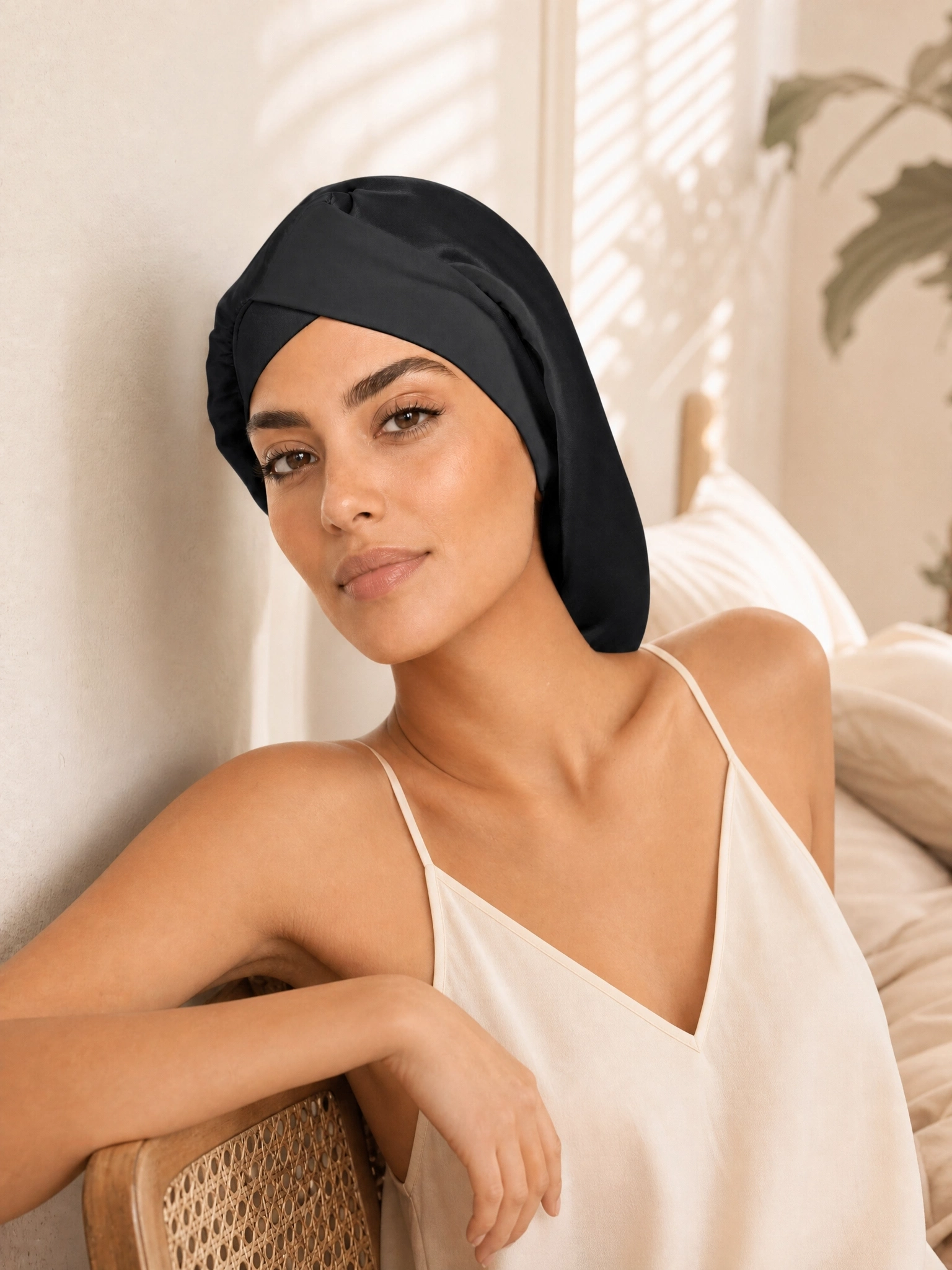 Wide-Band Twisted Silk Turban-'CoilBand'